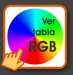 tabla colores RGB
